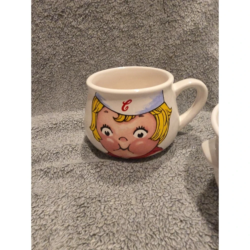 Set Of 3 Vintage Campbell‎ Soup Crocs (2) And Soup Mug (1)